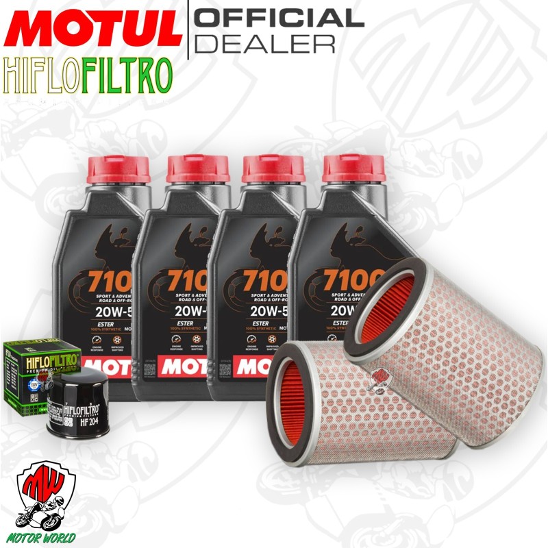 Kit tagliando Olio Motul 7100 20W50 + Filtri HONDA CBR 1000 RRS 2007 Fireblade Kit tagliando Olio Motul 7100 20W50 + Filtri HONDA CBR 1000 RRS 2007 Fireblade