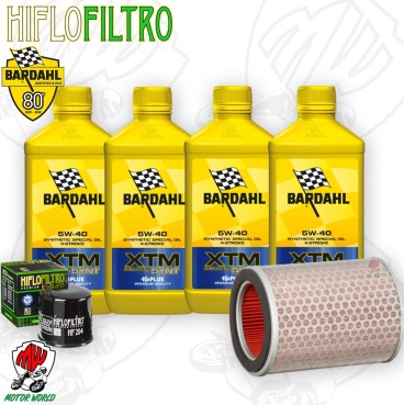 Kit tagliando Olio BARDAHL XTM 5W40 + Filtri HONDA Hornet CBF 919 2003