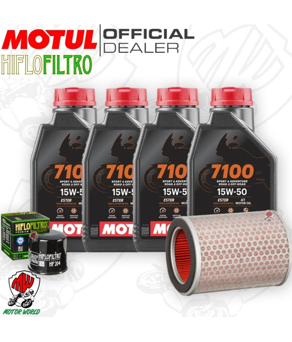 Kit tagliando Olio Motul 7100 15W50 + Filtri HONDA CBF 919 Hornet 2003