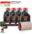 Kit tagliando Olio Motul 7100 15W50 + Filtri HONDA CBF 919 Hornet 2003
