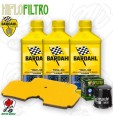 Kit tagliando Olio BARDAHL XTM 10W40 + Filtri KAWASAKI ER 6F 650 2008