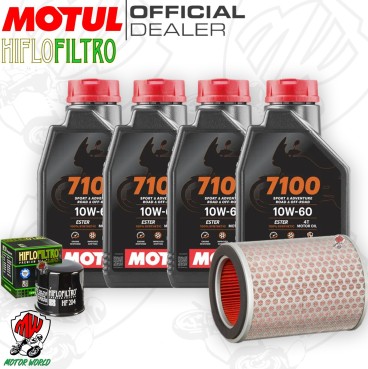 Kit tagliando Olio Motul 7100 10W60 + Filtri HONDA CBF 919 Hornet 2003