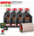 Kit tagliando Olio Motul 7100 10W60 + Filtri HONDA CBF 919 Hornet 2003