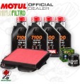 Kit tagliando Olio Motul 7100 10W40 + Filtri HONDA VFR 1200 XD 2012 Crosstourer