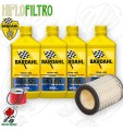 Kit tagliando Olio BARDAHL XTM 10W40 + Filtri KAWASAKI KZ 650 1978