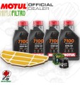 Kit tagliando Olio Motul 7100 20W50 + Filtri KAWASAKI Ninja ZZR 600 2005