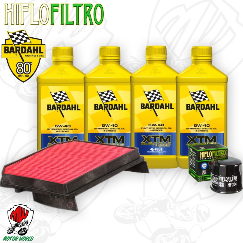 Kit tagliando Olio BARDAHL XTM 5W40 + Filtri  HONDA XL 1000 V ABS 2004 Varadero Kit tagliando Olio BARDAHL XTM 5W40 + Filtri  HONDA XL 1000 V ABS 2004 Varadero