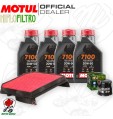 Kit tagliando Olio Motul 7100 20W50 + Filtri HONDA XL 1000 V ABS 2004 Varadero