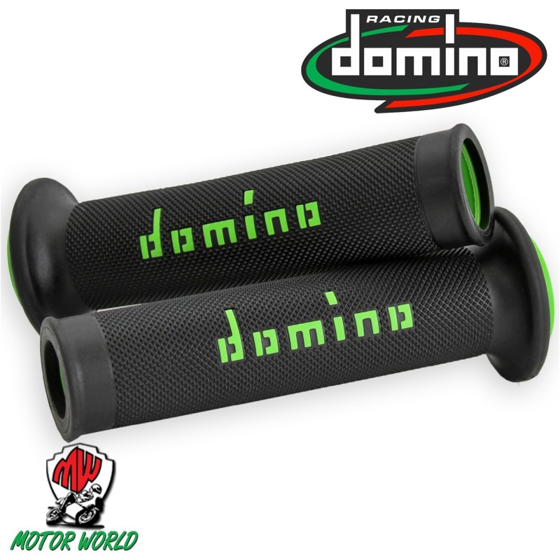 COPPIA MANOPOLE DOMINO NERE E VERDI STRADALI COPPIA MANOPOLE DOMINO NERE E VERDI STRADALI