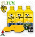 Kit tagliando Olio BARDAHL XTM 10W40 + Filtri KAWASAKI ER-6F 650 ABS 2006