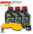 Kit tagliando Motul LIME GREEN 10W40 + Filtri KAWASAKI ER-6F 650 ABS 2006