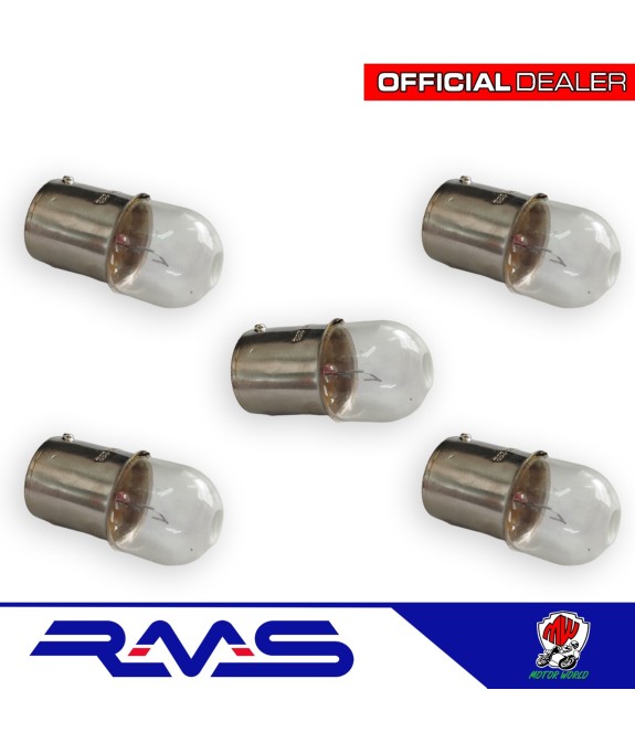 KIT 5 LAMPADINE 12 VOLT 10w LUCE BIANCA