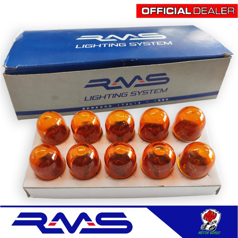 KIT 10 LAMPADINE 12 VOLT 10w LUCE ARANCIONE KIT 10 LAMPADINE 12 VOLT 10w LUCE ARANCIONE