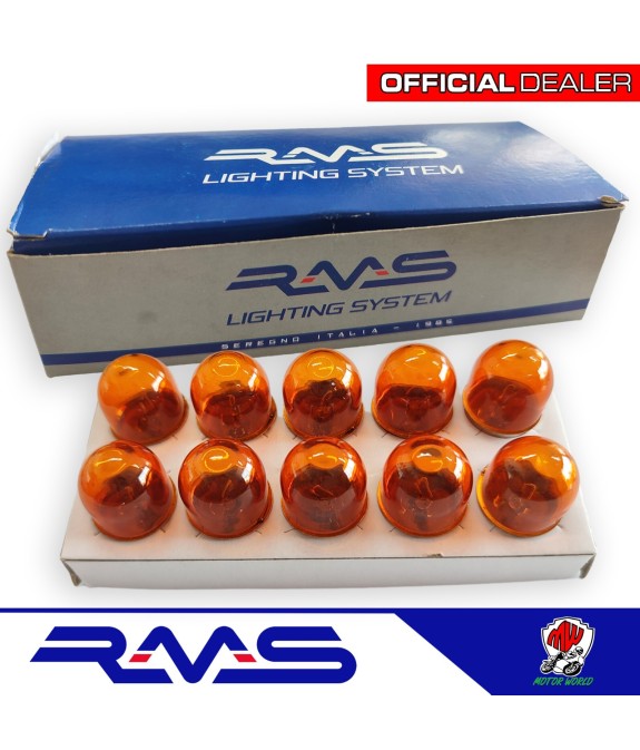KIT 10 LAMPADINE 12 VOLT 10w LUCE ARANCIONE