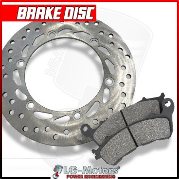 DISCO FRENO LG-MOTORS 256 X 144 SPESSORE 4.5 mm - 6 FORI SVASATI + PASTIGLIE