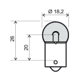 KIT 5 LAMPADINE 12 VOLT 10w LUCE BIANCA OSRAM