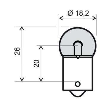 KIT 5 LAMPADINE 12 VOLT 10w LUCE ARANCIONE