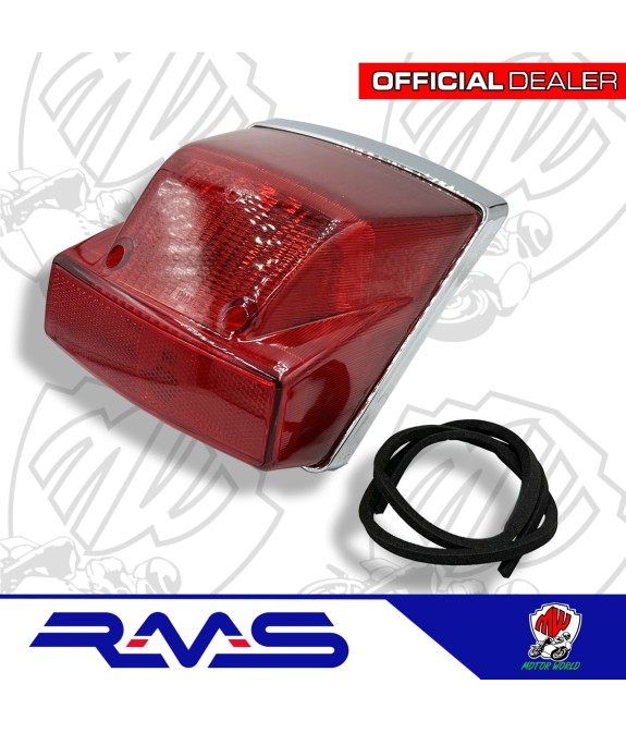 FANALE POSTERIORE STOP VESPA PX 125 150 200 COMPLETO SIEM CROMATO PIAGGIO 58269R
