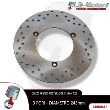 DISCO FRENO POSTERIORE 3 FORI LG-MOTORS PER YAMAHA X-MAX 125