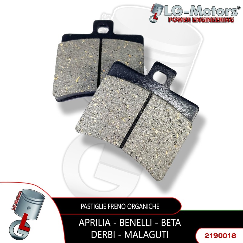 PASTIGLIE FRENO ORGANICHE LG MOTORS SCOOTER APRILIA - BENELLI - DERBI - MALAGUTI