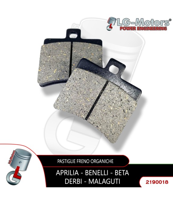 PASTIGLIE FRENO ORGANICHE LG MOTORS SCOOTER APRILIA - BENELLI - DERBI - MALAGUTI