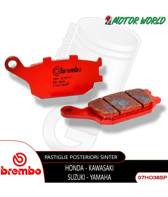 07HO36SP PASTIGLIE BREMBO SINTER POSTERIORI