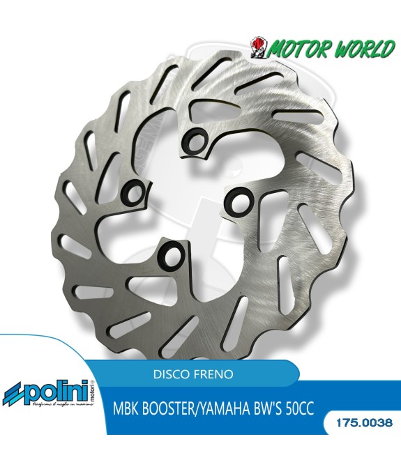 175.0038 DISCO FRENO ANTERIORE POLINI MBK BOOSTER SPIRIT YAMAHA BW'S 50 CC D.180