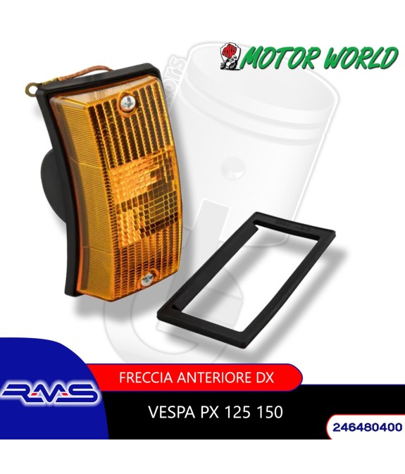 FARO FANALE FRECCIA ANTERIORE DESTRA SIEM VESPA PX 125 150 200