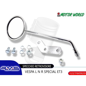SPECCHIETTO SINISTRO SPECCHIO VESPA 50 SPECIAL N L R PK PRIMAVERA PX 125 150 200