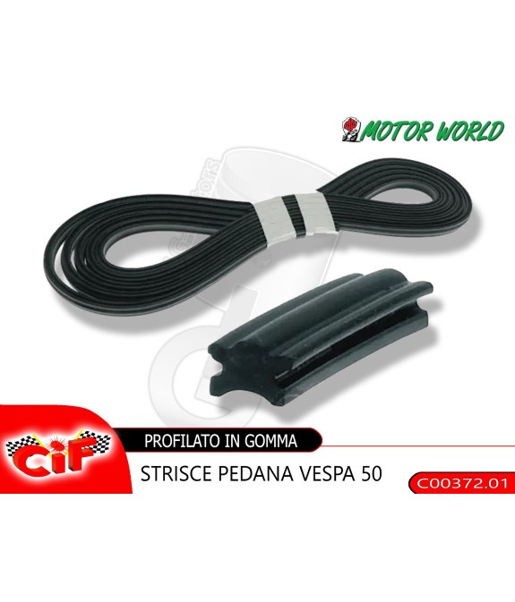 PROFILO GOMMA STRISCE PEDANA VESPA VNA VNB PIAGGIO C00372