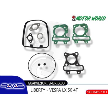 Serie guarnizioni smeriglio PIAGGIO FLY 50 4T 2V Cilindro Testa originale