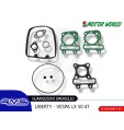 Serie guarnizioni smeriglio PIAGGIO FLY 50 4T 2V Cilindro Testa originale