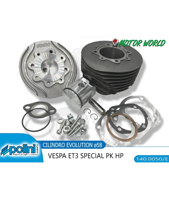 Kit cilindro POLINI 135cc Evolution - ghisa nodulare, Ø 58,0 mm, corsa 51mm