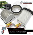 KIT TAGLIANDO FILTRI ARIA OLIO + CANDELE NGK YAMAHA TMAX T MAX 500 2001 2007