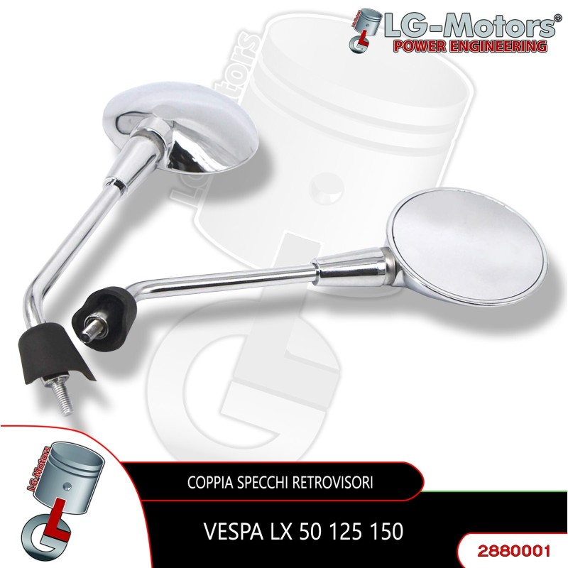 Coppia Specchio per Piaggio Liberty 125 2006-2015 50 2005-2016 Vespa LX 125 150