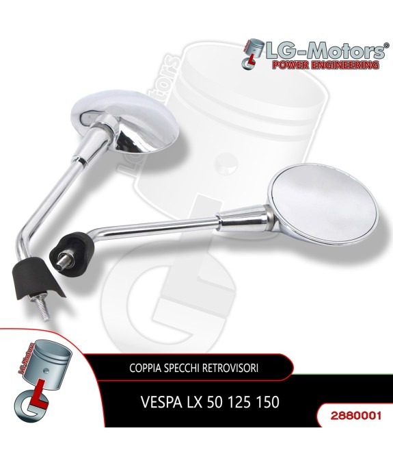 Coppia Specchio per Piaggio Liberty 125 2006-2015 50 2005-2016 Vespa LX 125 150