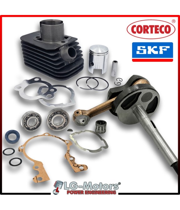 KIT REVISIONE MOTORE ALBERO CILINDRO CUSCINETTI PARAOLI PIAGGIO SI 50