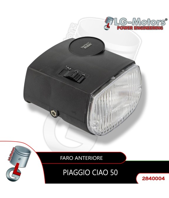 FARO FANALE ANTERIORE 2 LUCI GRIGIO PIAGGIO CIAO PX PV P PXV