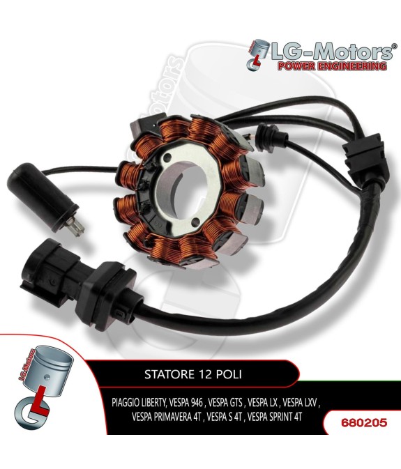 STATORE 12 POLI TRIFASE PIAGGIO Vespa Sprint Sport E5 150 2020 2021 2022