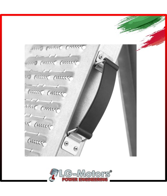 Rampa di carico per moto quad acciaio galvanizzato pieghevole con maniglie