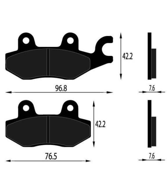 PASTIGLIE FRENO POSTERIORI ORGANICHE BENELLI BN 125 2018 2019 2020 2021