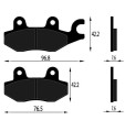 PASTIGLIE FRENO POSTERIORI ORGANICHE BENELLI BN 125 2018 2019 2020 2021