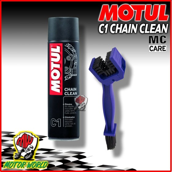 MOTUL C1 Chain Clean + spazzola pulisci catena