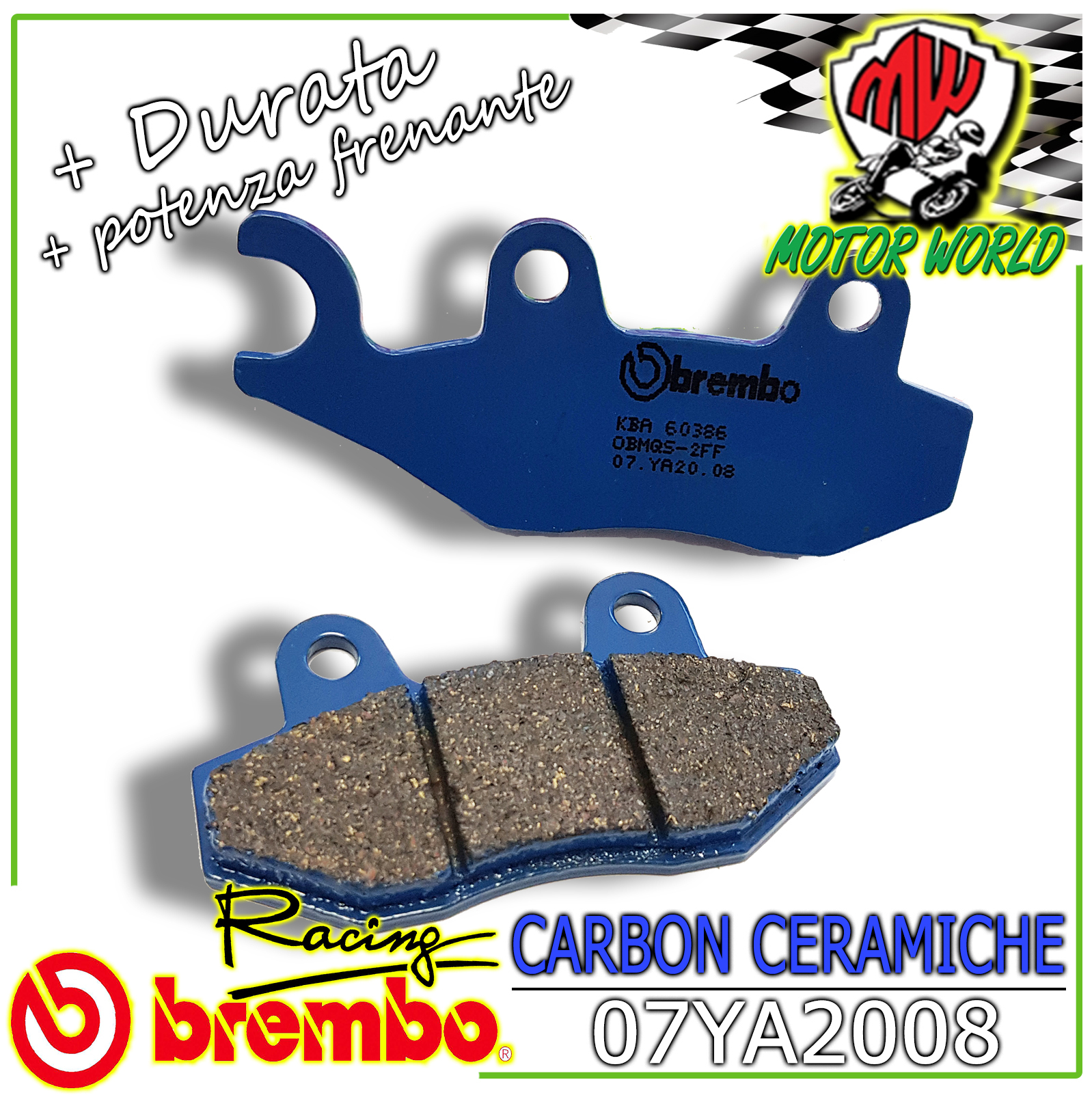 BREMBO 1 COPPIA PASTIGLIE FRENO ANT CARBON CERAMICO APRILIA MINI RX 50 2004