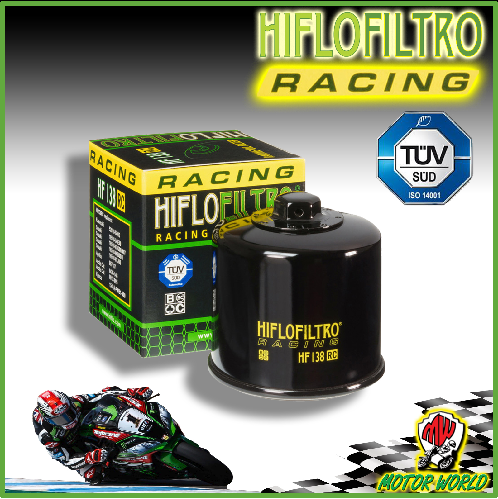 FILTRO OLIO MOTORE HIFLO HF138 PER SUZUKI GSF 1250 S BANDIT 2009