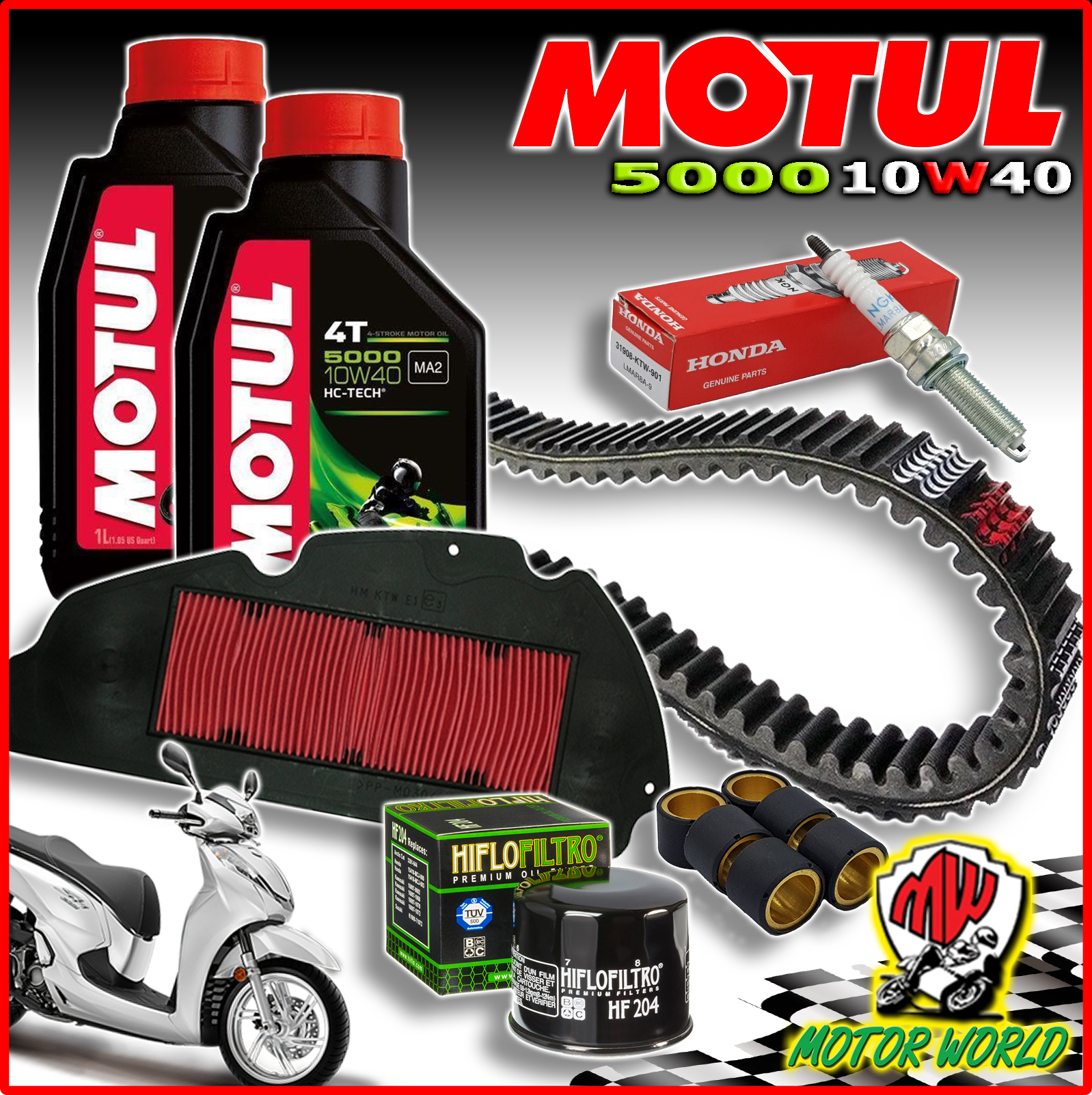 Kit Cinghia Servizi KIT CINGHIA DI TRASMISSIONE HONDA SH 300 2013 2014 2015 2016 2017 Frizione Sh 300 2010 - Foto 13